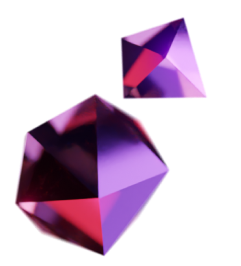 Blury purple crystal